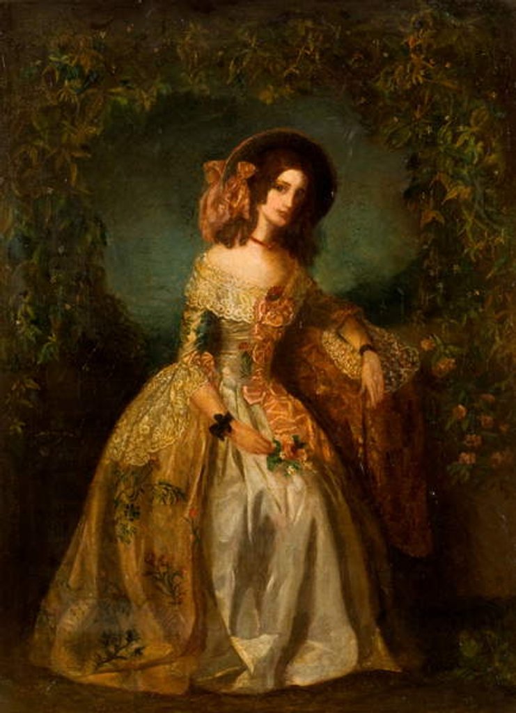 Detail of Portrait of a Lady by English School