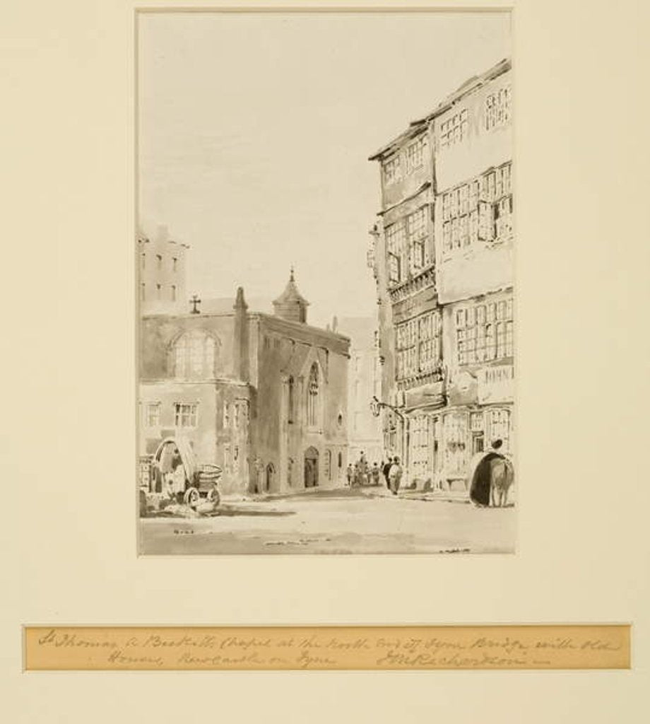 Detail of St Thomas a Beckett's Chapel by Thomas Miles Richardson