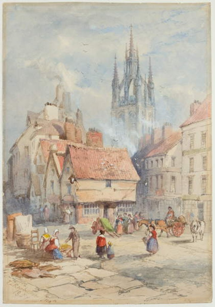 Middle Street, Newcastle upon Tyne, 1847 by Thomas Charles Leeson Rowbotham
