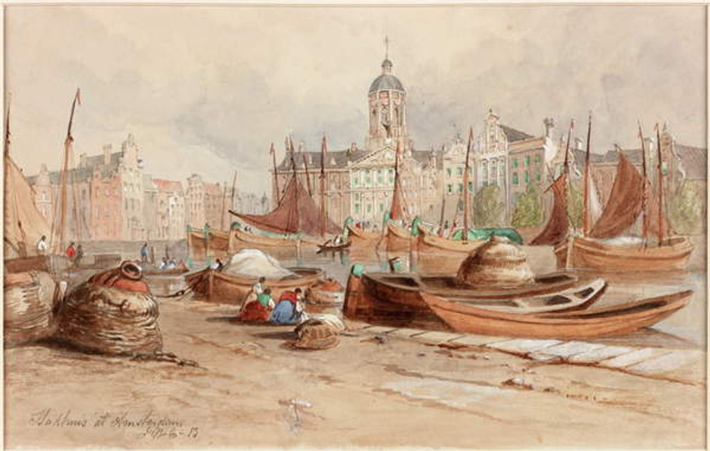 Detail of Stadhuis at Amsterdam by John Wilson Carmichael