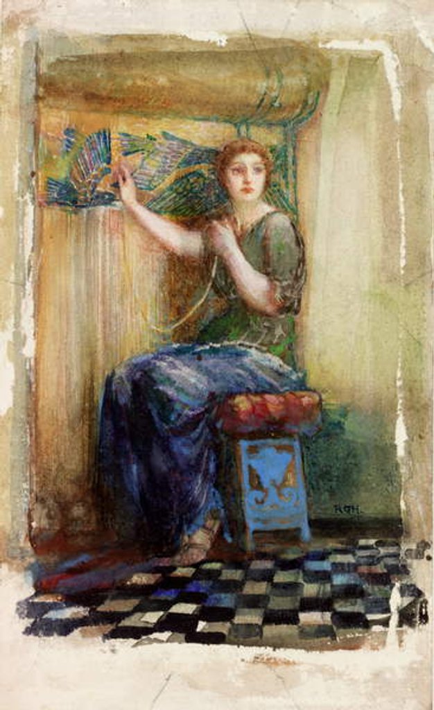 Detail of At the Loom by Richard George Hatton