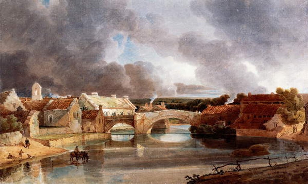 Detail of Morpeth Bridge by Thomas Girtin