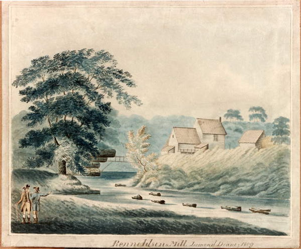Reynoldson's Mill, Jesmond Dene, 1809 by J. Littlefear