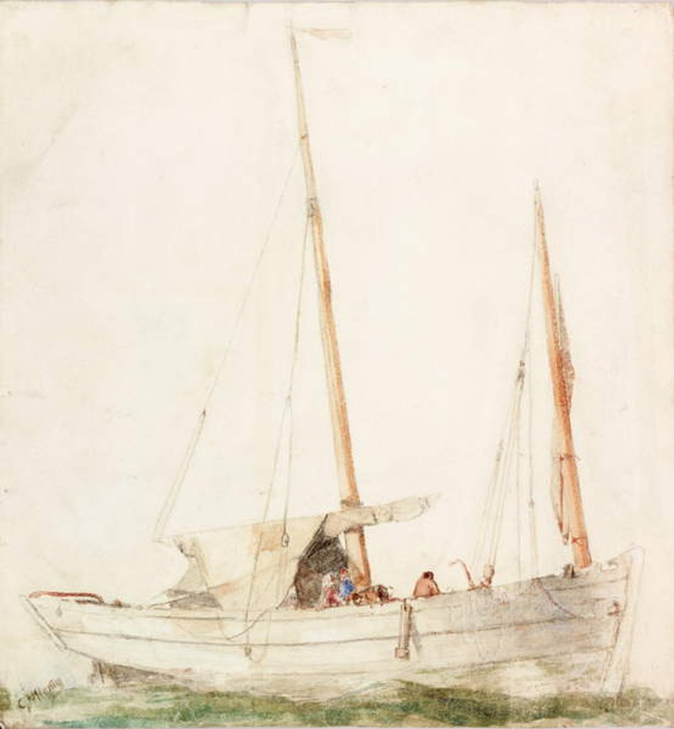 Sailing Boat by Charles Napier Hemy
