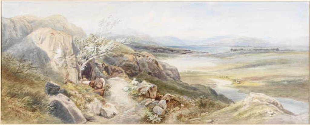 Detail of Banks of Locheal, Argyleshire by Thomas Miles II Richardson