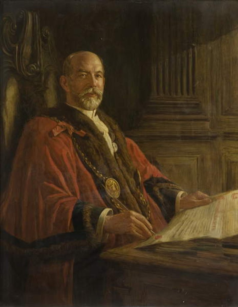 Detail of Portrait of Alderman Robert Readhead by Frank Stanley (after) Ogilvie