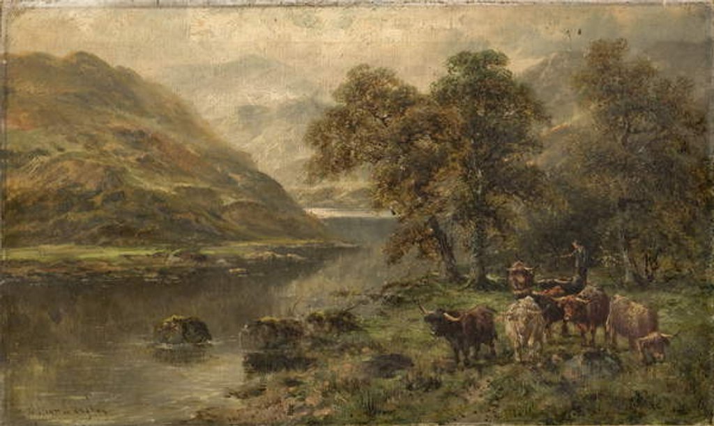 Detail of The Pass of Brander by William Langley