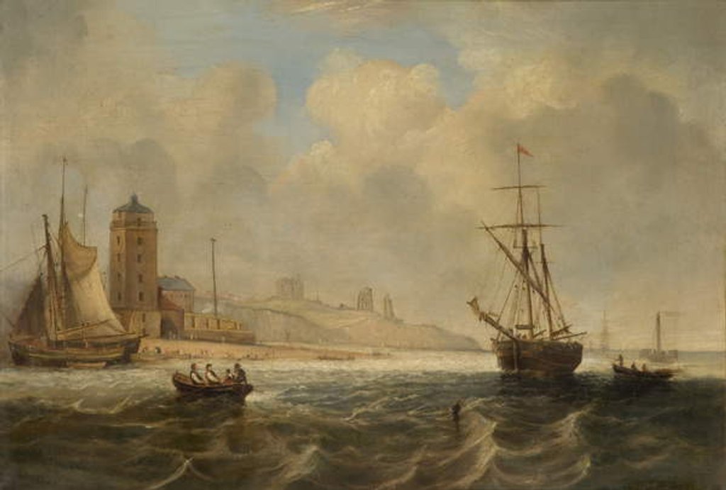 Detail of Entrance to the Tyne by John Wilson (follower of) Carmichael
