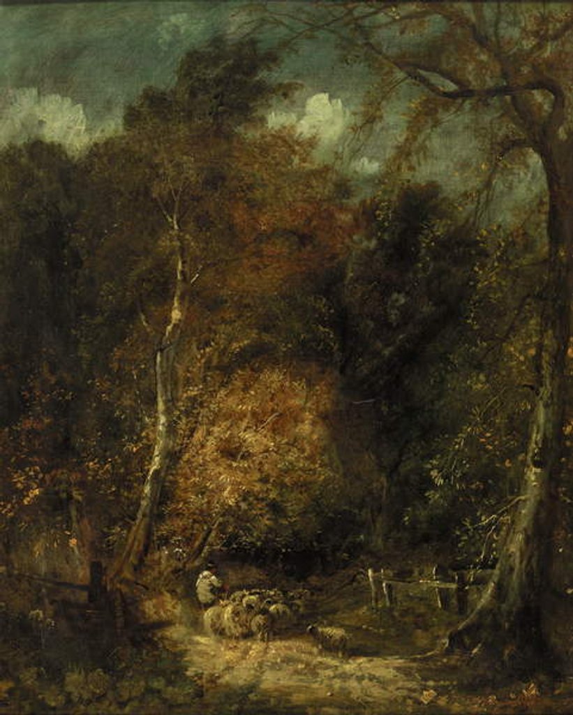 Detail of Wooded Landscape by David Cox