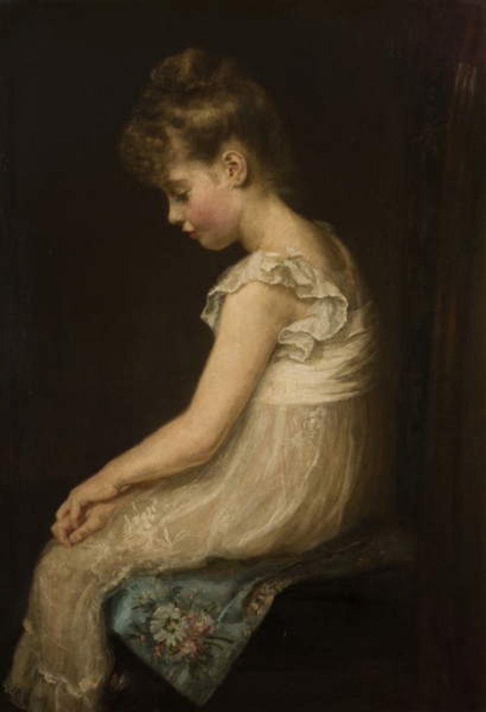 Detail of Meditation, 1879 by John Everett Millais
