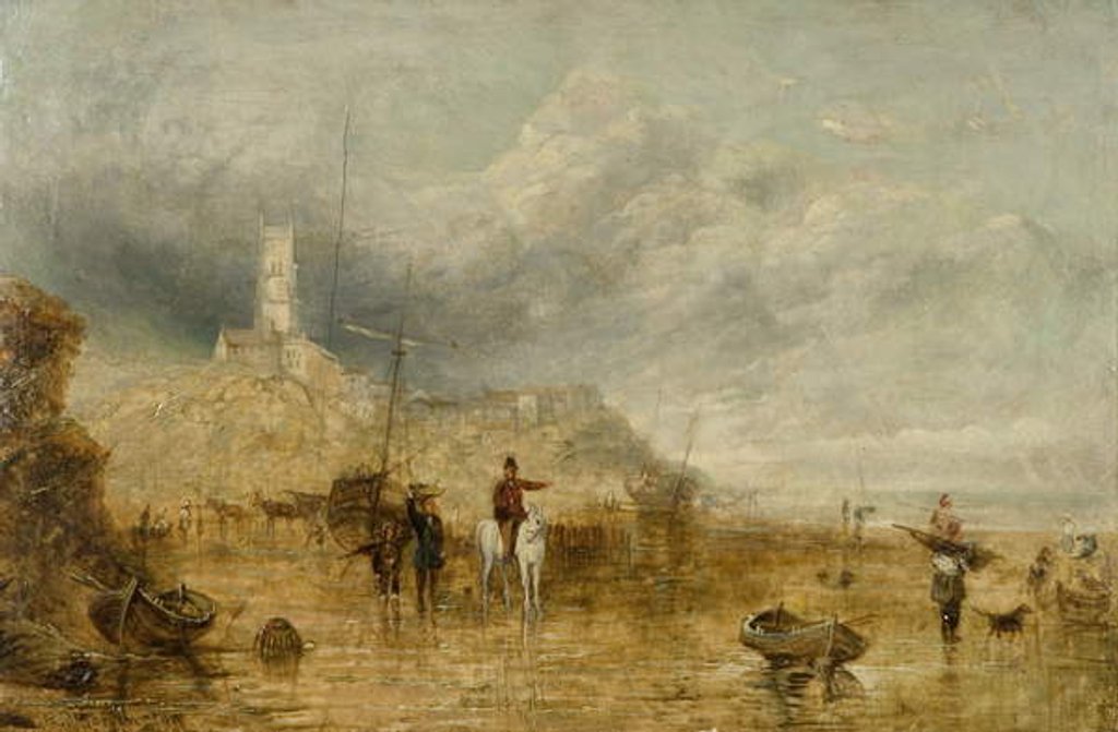 Detail of Cromer, Norfolk by Richard Parkes Bonington