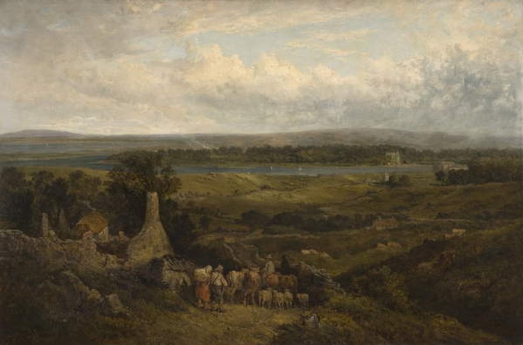 Detail of Menlough Castle, Galway, Ireland by David Cox