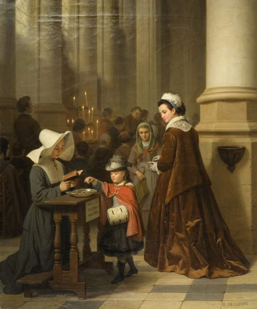 Detail of For the Sick Poor by Basile de Loose