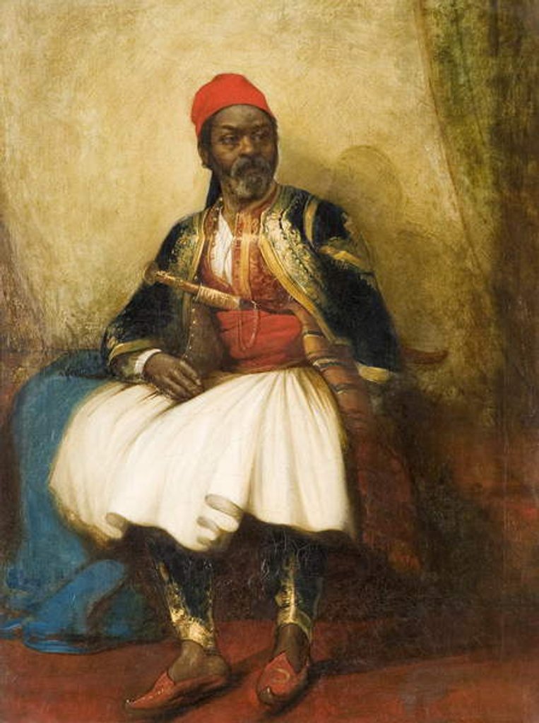 Detail of Portrait of a Moor in National Costume by Thomas Kent Pelham
