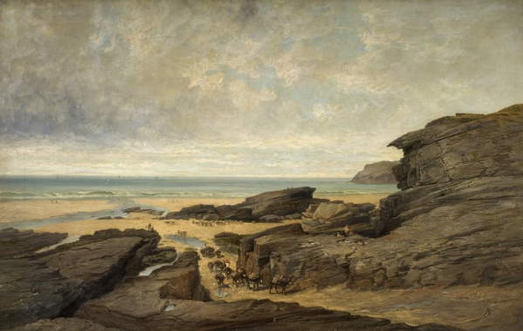 Detail of Low Water, Trebarwith Strand, Tintagel, Cornwall by James Holland