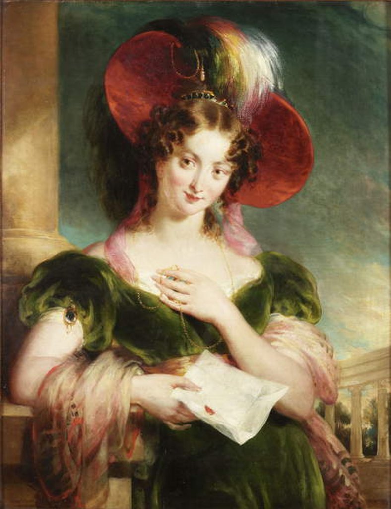 Detail of The Love Letter, 1830 by John Wood