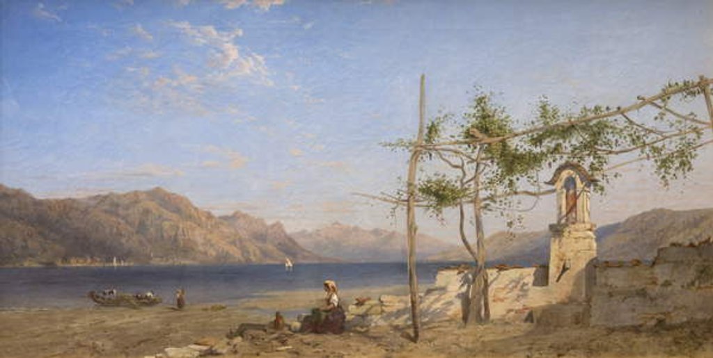 Detail of Trellis Vine on the Lake of Lugano by William Wilthieu Fenn