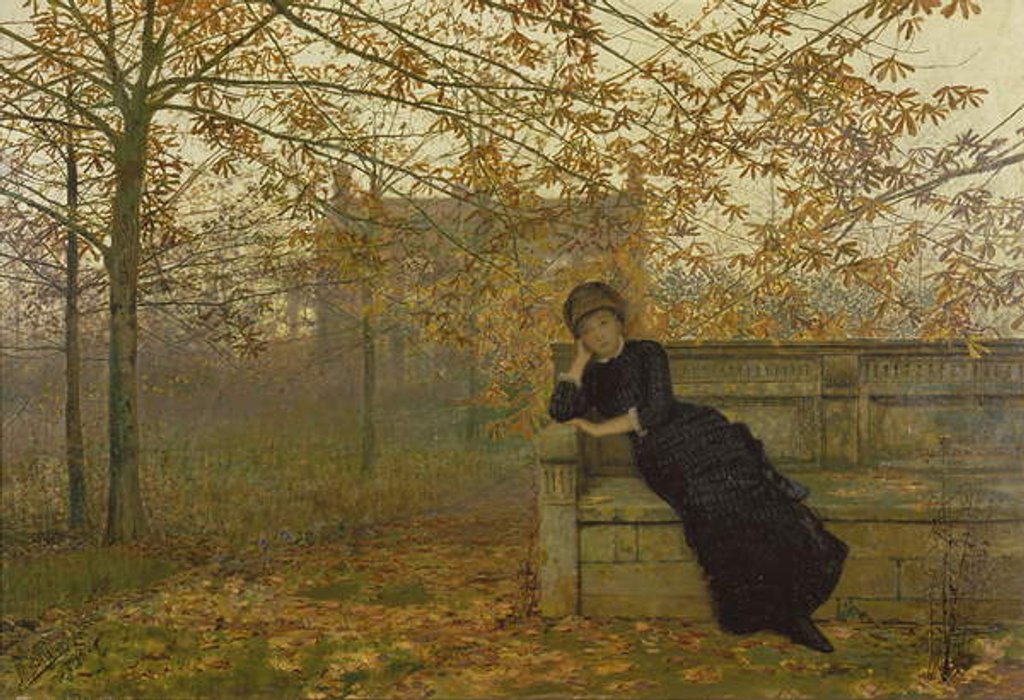 Detail of Autumn Regrets, 1882 by John Atkinson Grimshaw