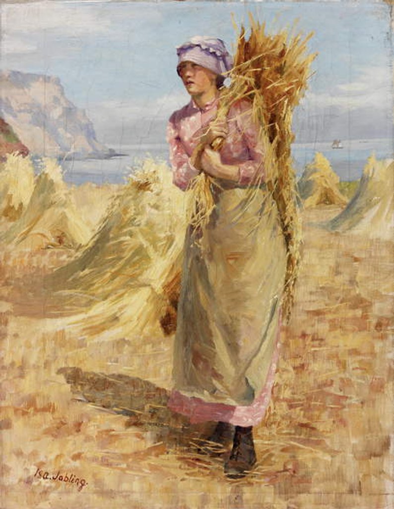 Detail of Haymaking, 1893-1900 by Isabella Jobling