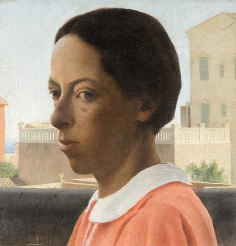 Detail of Portrait on a Veranda, Spain, 1933 by Arthur Segal