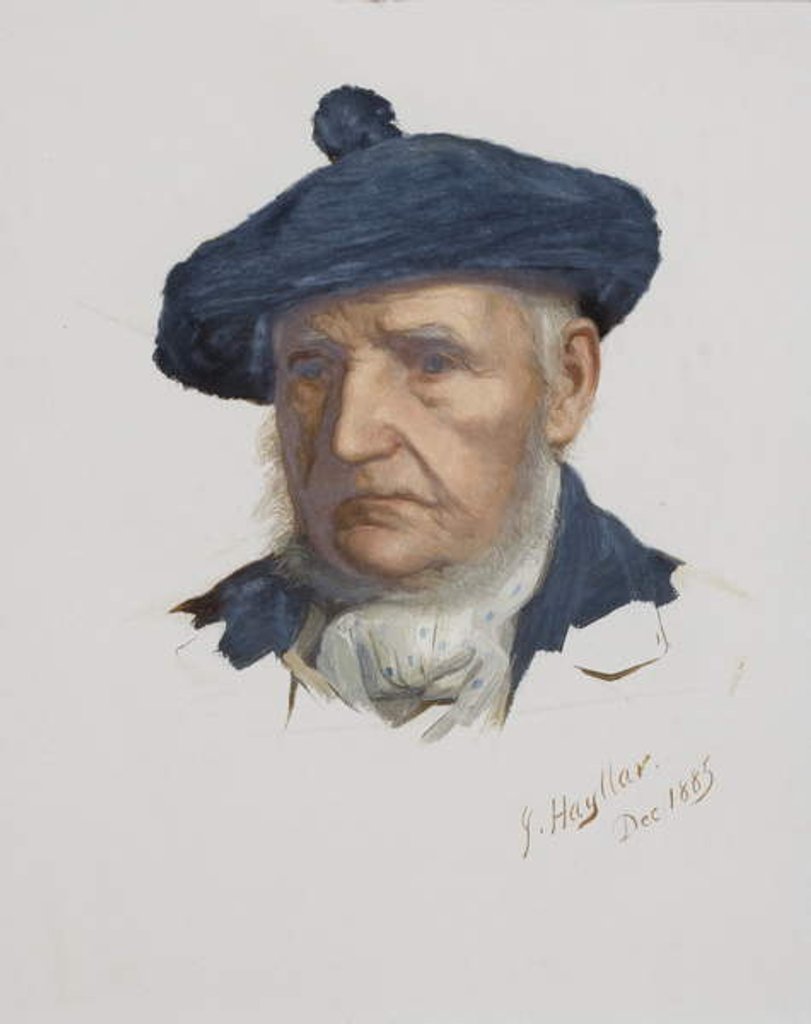 Detail of Man's Head, 1885 by James Hayllar