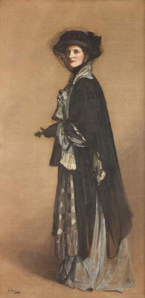 Detail of Mrs Katherine Vulliamy, 1908 by John Lavery