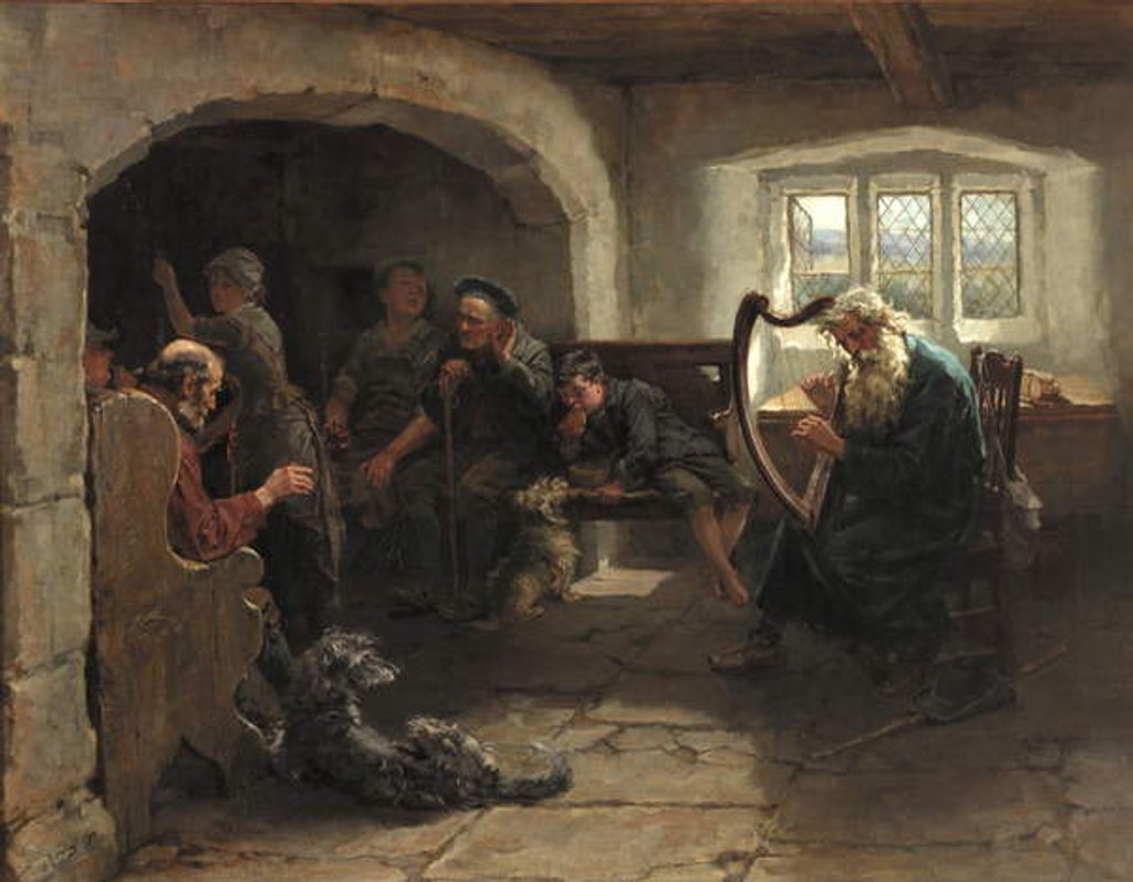 Detail of Lay of The Last Minstrel, 1890 by Ralph Hedley
