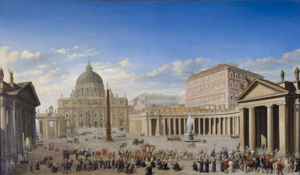 Detail of St. Peter's, Rome by Giovanni Paolo Panini