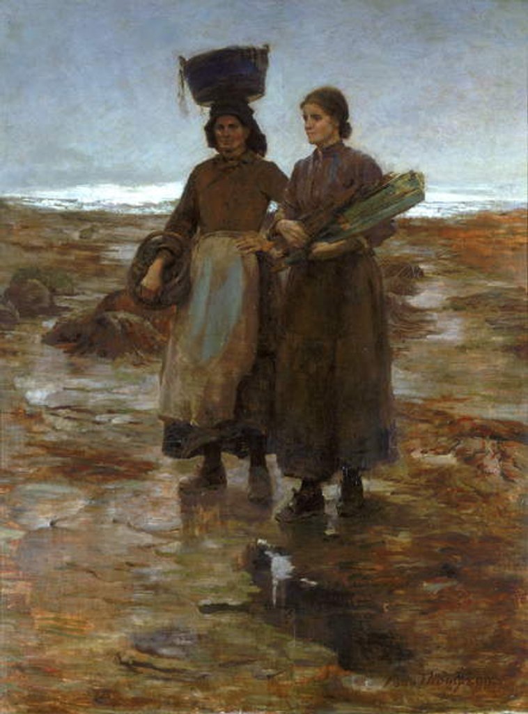 Detail of Fisherfolk by Isa Thompson