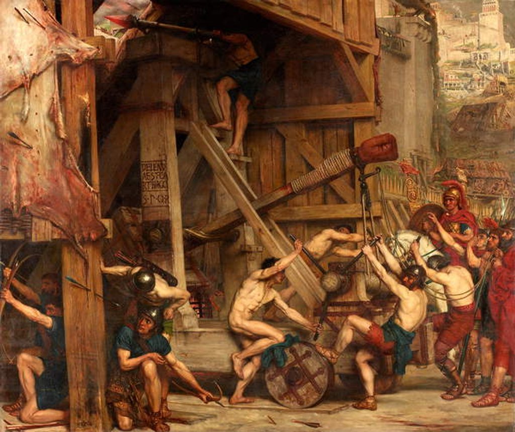 Detail of The Catapult, c.1868-72 by Edward John Poynter