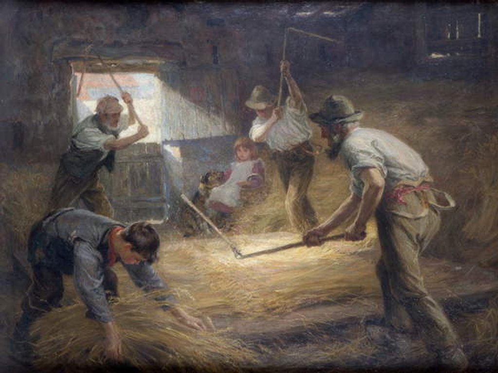 Detail of The Threshing Floor, c.1898 by Ralph Hedley