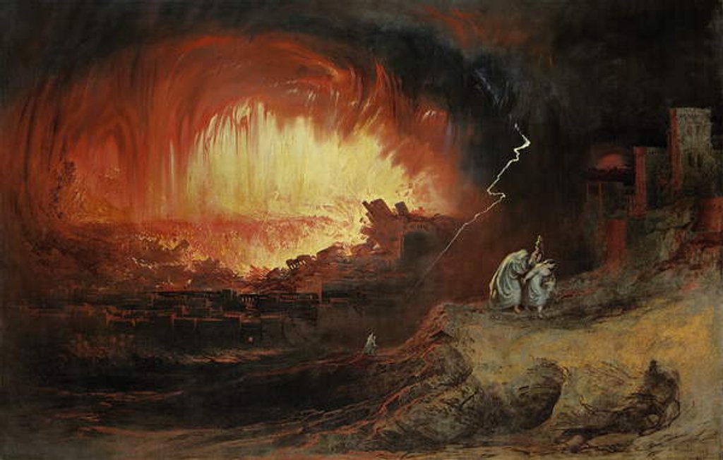 Detail of The Destruction of Sodom and Gomorrah, 1852 by John Martin