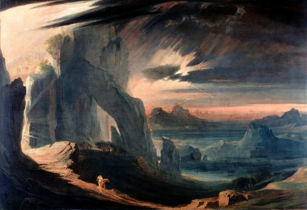 Detail of The Expulsion of Adam and Eve from Paradise, 1823-27 by John Martin