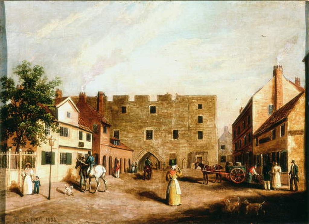 Detail of Newgate, Newcastle upon Tyne, c.1820 by James Russell Ryott
