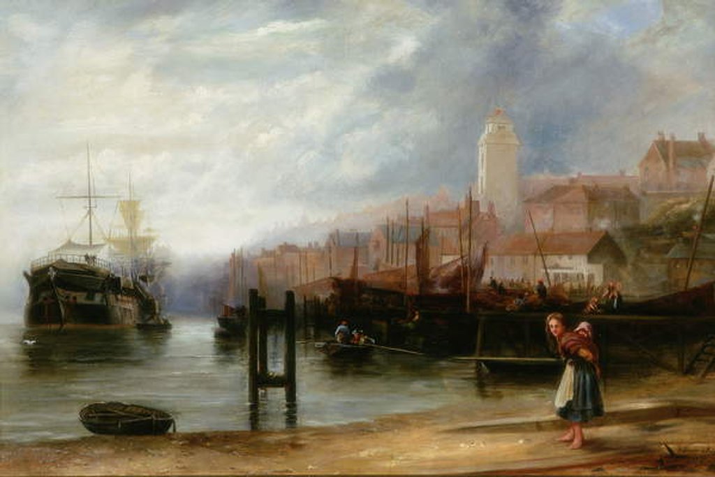 Detail of North Shields, 1880 by Stephen Brownlow