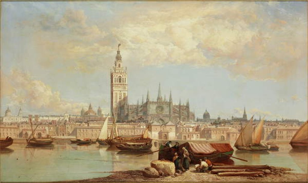 Detail of Seville, Spain, 1870-71 by James Webb