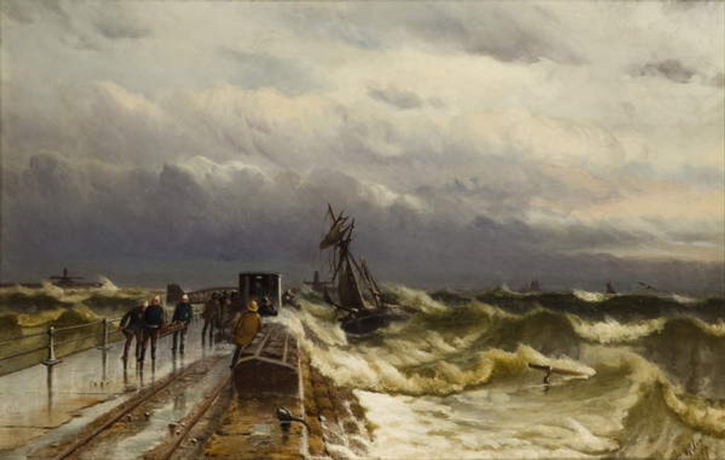 Detail of Wreck of the barque 'Jacob Rothenberg', 28 November 1878, 1887 by Duncan F. McLea