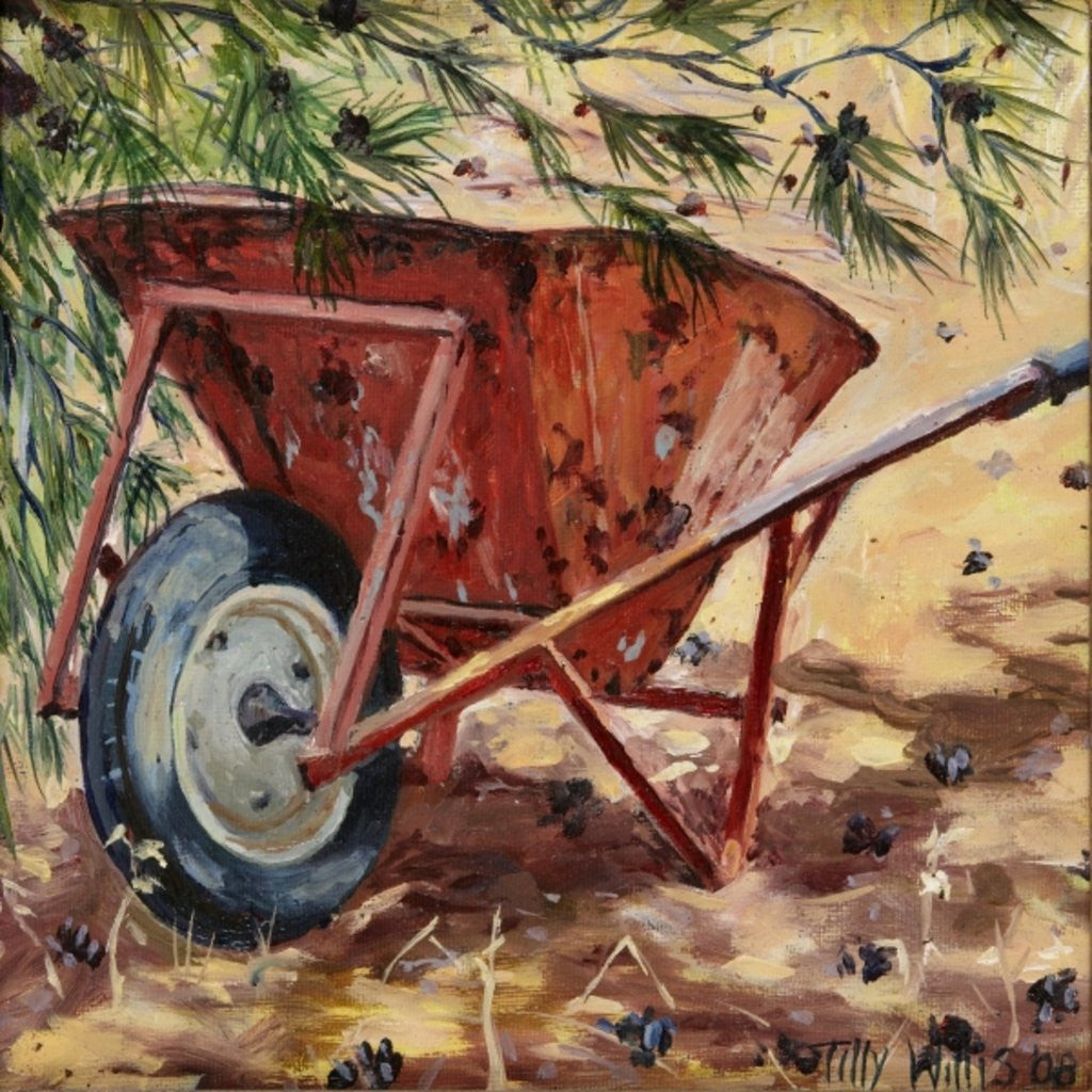 Detail of Rusty Wheelbarrow by Tilly Willis