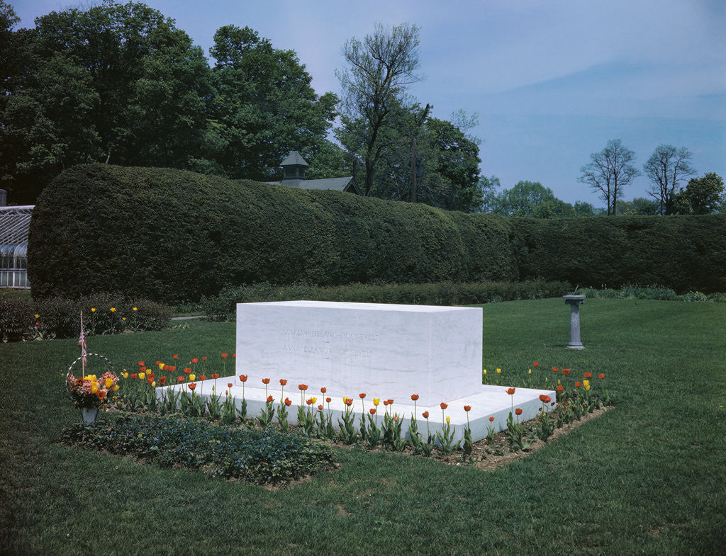 Detail of View of Franklin D. Roosevelt's Tombstone by Anonymous