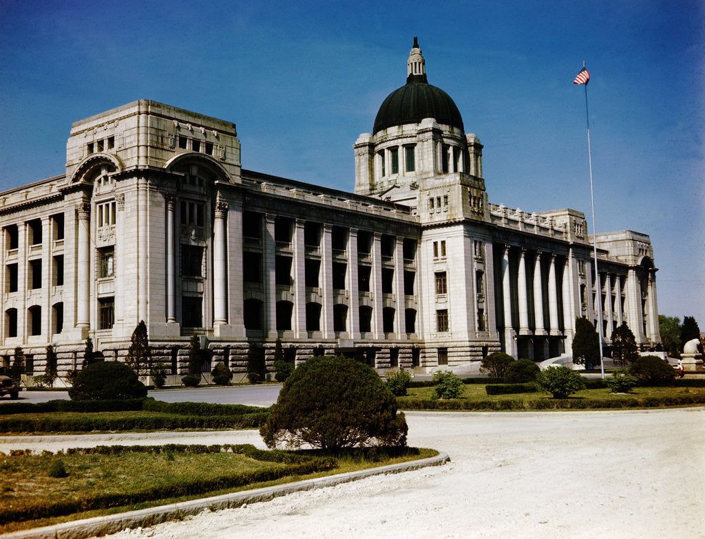 Detail of Exterior View of the Korean Capitol Building by Anonymous