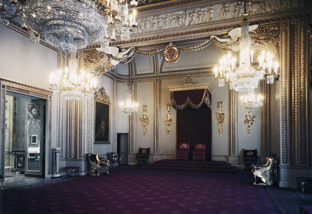 Detail of Ballroom at Buckingham Palace by Anonymous