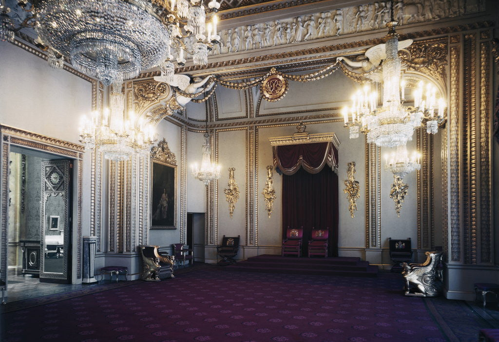Detail of Ballroom at Buckingham Palace by Corbis