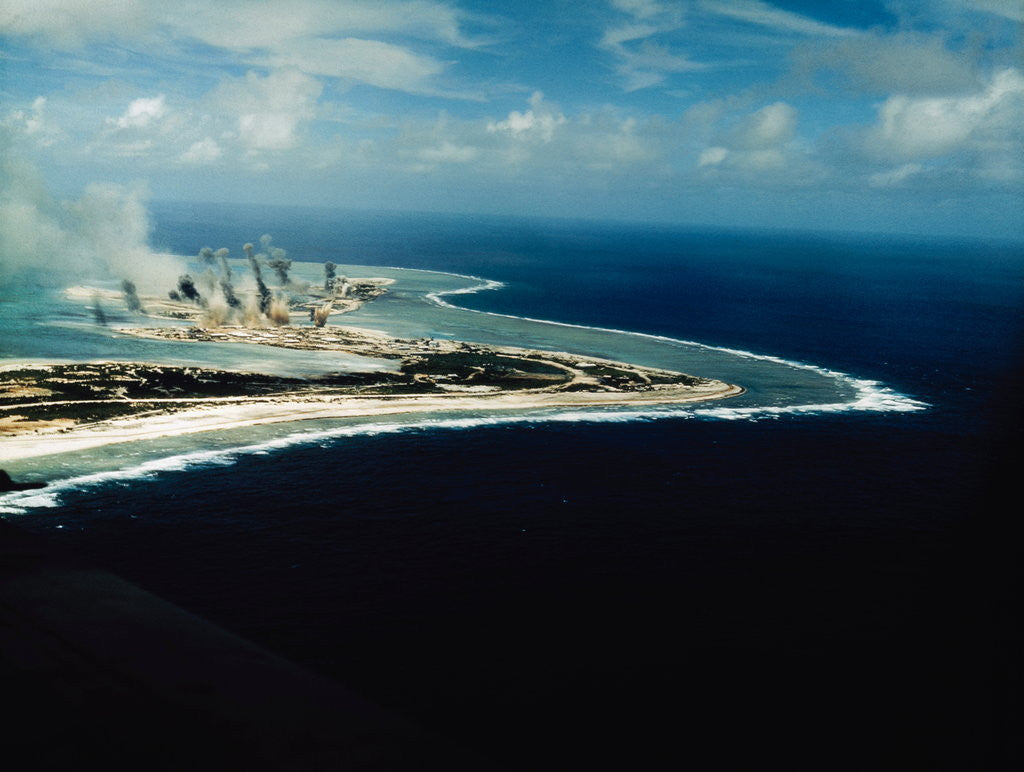 Detail of Smoke Rising from Wake Island by Anonymous