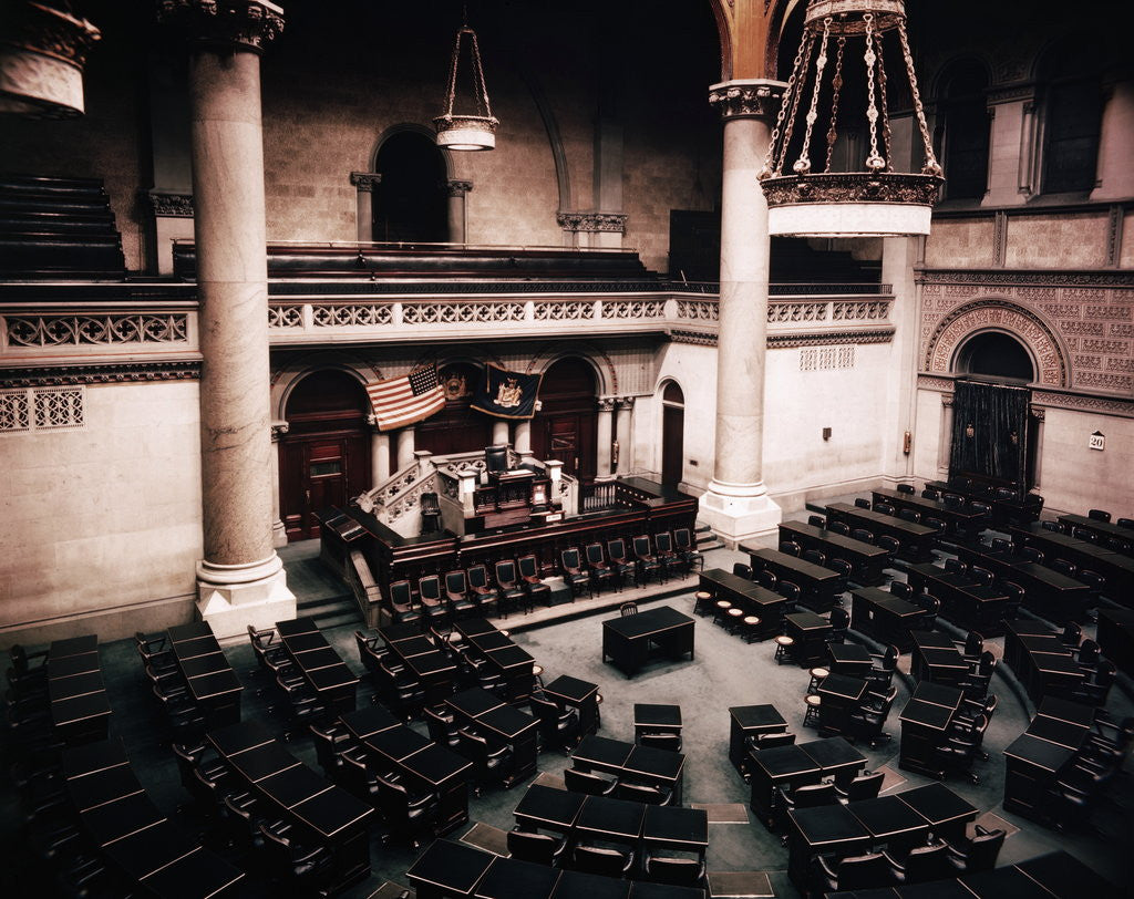 Detail of Interior View of Assembly Chamber by Anonymous