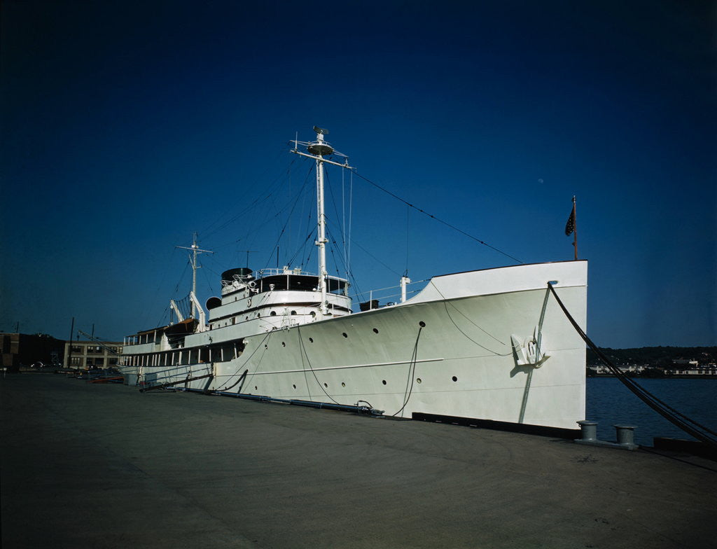 Detail of Exterior View of U.S.S. Williamsburg by Anonymous