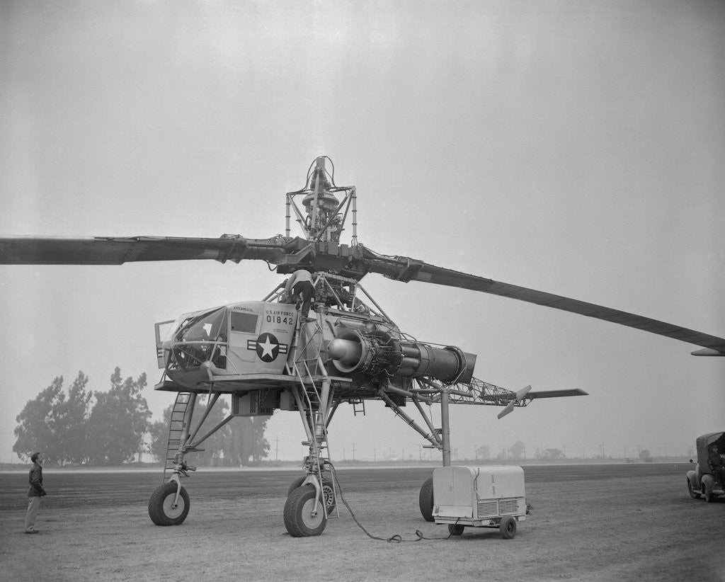 Detail of View of Howard Hughes XH 17 Helicopter by Corbis