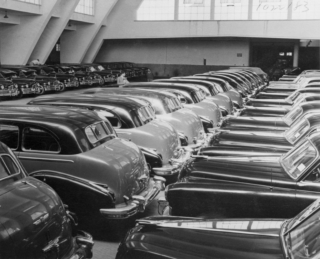 Detail of Rows of Cars by Anonymous