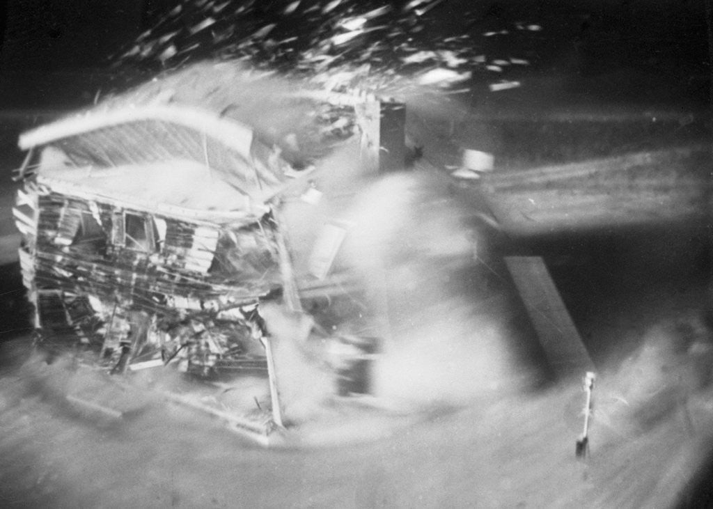 Detail of House in Nuclear Test Blast by Anonymous