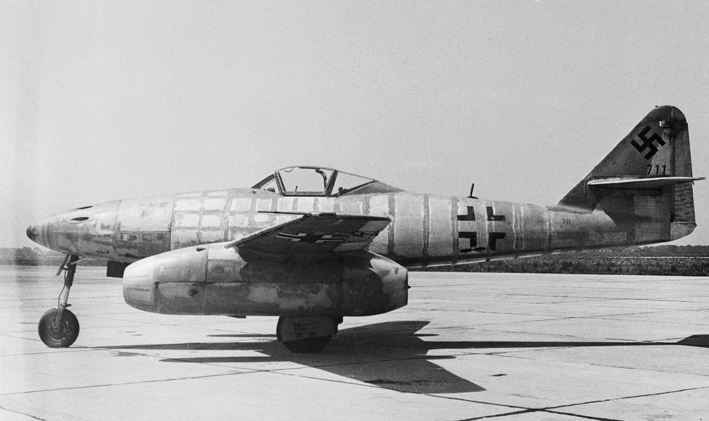 Detail of Airplane on Runway by Anonymous