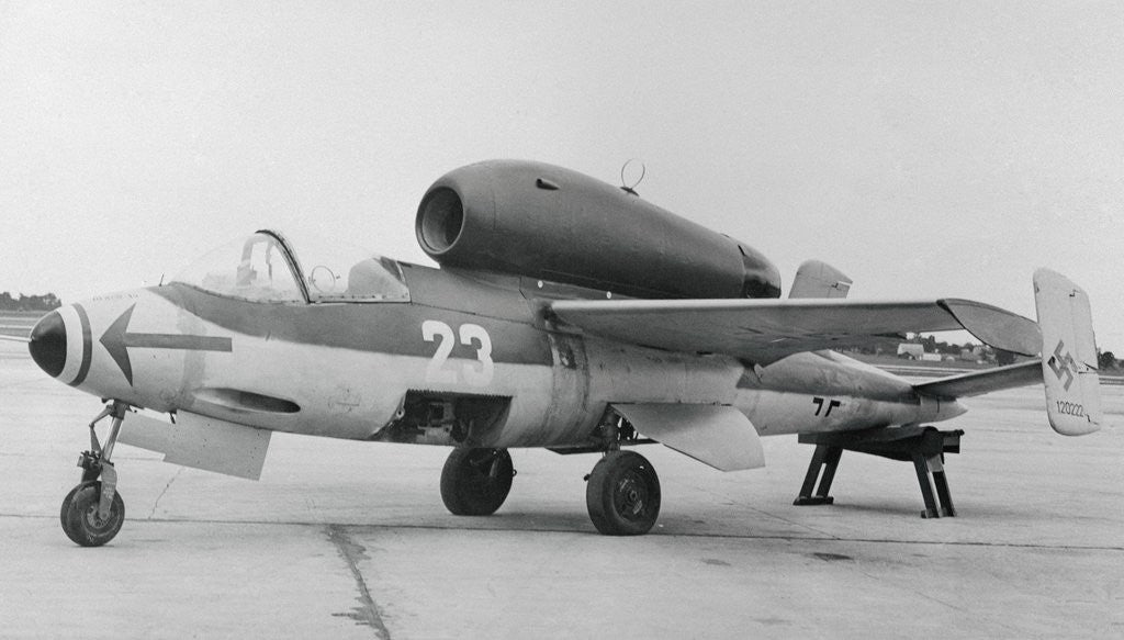 Detail of Heinkel He 162 Volksjagerthe by Anonymous